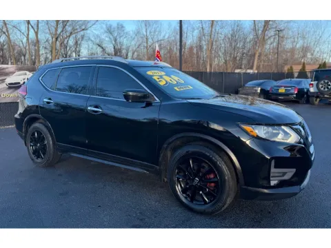 Black 2017 NISSAN ROGUE SV for sale in Schererville, IN