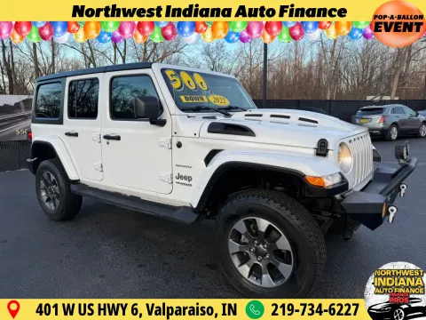 White 2022 JEEP WRANGLER UNLIMI SAHARA for sale in Schererville, IN