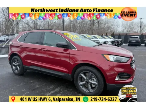 Red 2022 FORD EDGE SEL for sale in Schererville, IN