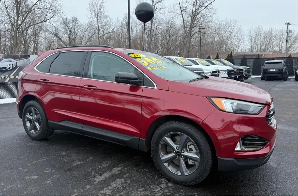Red 2022 FORD EDGE SEL for sale in Schererville, IN