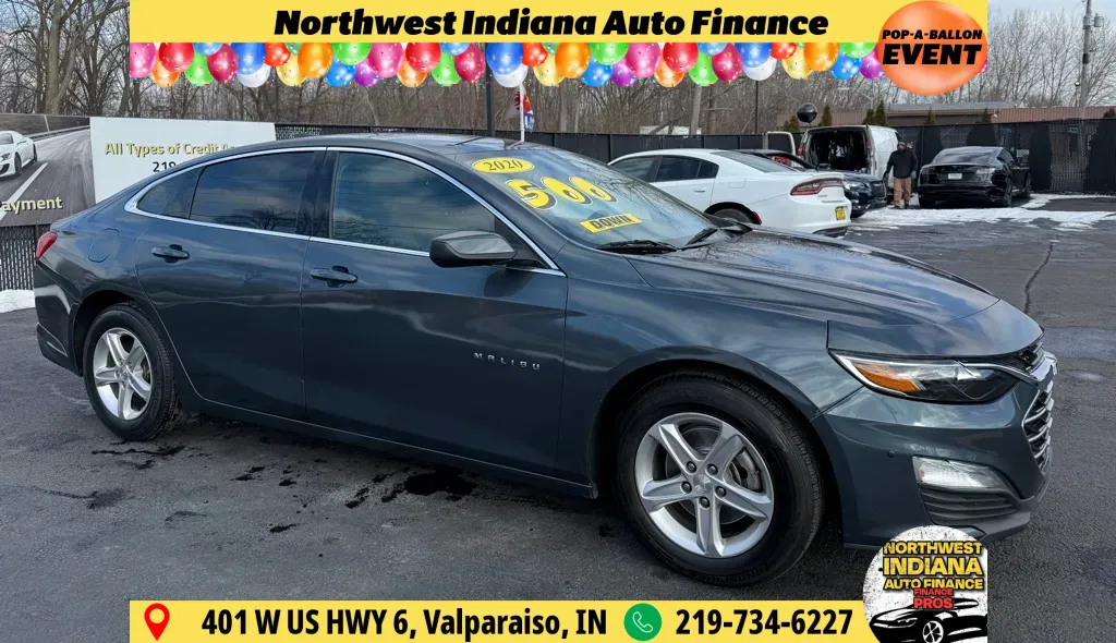 Gray 2020 CHEVROLET MALIBU LS for sale in Schererville, IN
