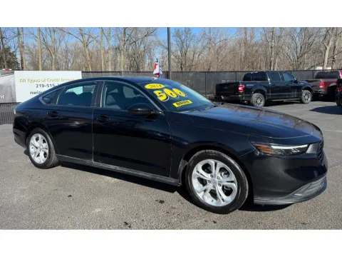 Black 2024 HONDA ACCORD LX for sale in Schererville, IN