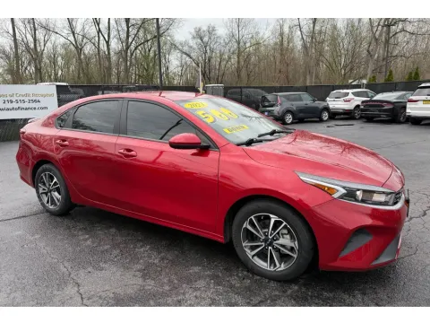 Red 2023 KIA FORTE LXS for sale in Schererville, IN