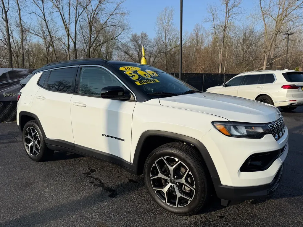 White 2025 JEEP COMPASS LIMITED for sale in Schererville, IN