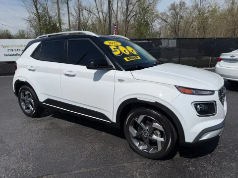 White 2022 HYUNDAI VENUE LIMITED for sale in Schererville, IN