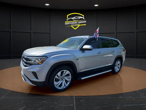 Silver 2021 VOLKSWAGEN ATLAS V6 SE for sale in Schererville, IN