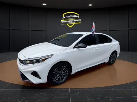 White 2023 KIA FORTE GT-LINE for sale in Schererville, IN
