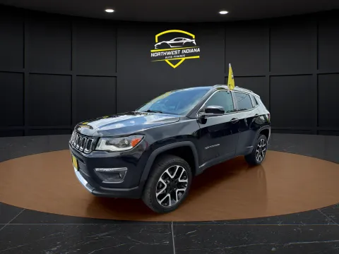 Black 2021 JEEP COMPASS LIMITED for sale in Schererville, IN