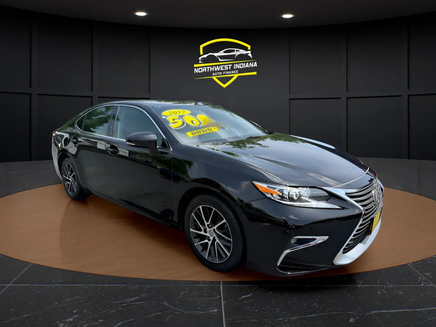 Black 2017 LEXUS ES 350 BASE for sale in Schererville, IN