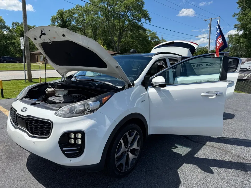 White 2018 KIA SPORTAGE SX TURBO for sale in Schererville, IN