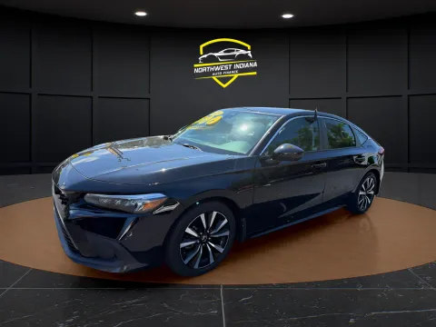 Black 2023 HONDA CIVIC EX-L for sale in Schererville, IN