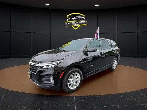 Black 2022 CHEVROLET EQUINOX LT for sale in Schererville, IN