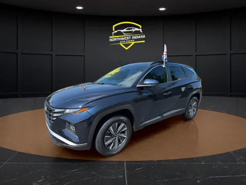 Blue 2024 HYUNDAI TUCSON HYBRID BLUE for sale in Schererville, IN