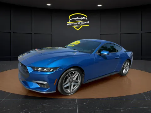 Blue 2024 FORD MUSTANG ECOBOOST for sale in Schererville, IN