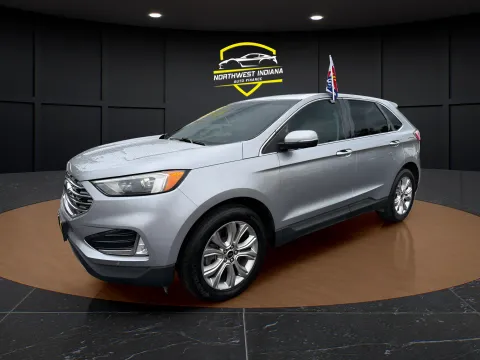 Silver 2023 FORD EDGE TITANIUM for sale in Schererville, IN