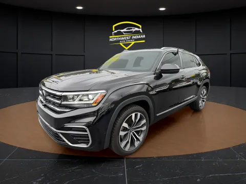 Black 2021 VOLKSWAGEN ATLAS CROSS SPO V6 SEL PREMIUM R-LINE 4MOTION for sale in Schererville, IN