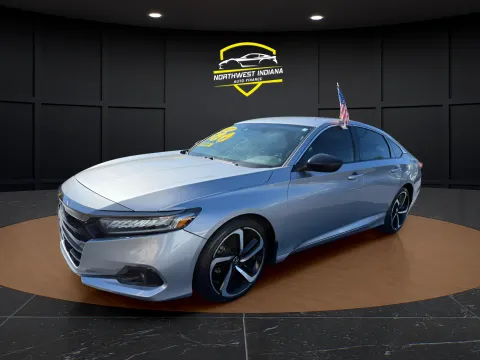 Silver 2022 HONDA ACCORD SPORT for sale in Schererville, IN