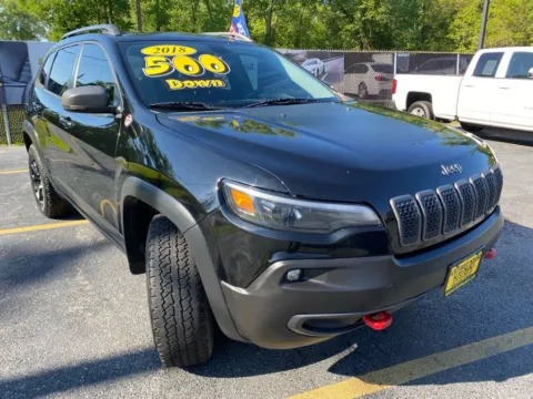 Black 2019 Jeep Cherokee Trailhawk for sale in Schererville, IN