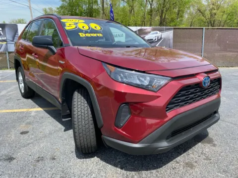 Red 2021 Toyota RAV4 Hybrid LE for sale in Schererville, IN