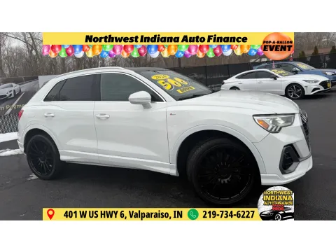 White 2020 AUDI Q3 PREMIUM PLUS S-LINE for sale in Schererville, IN