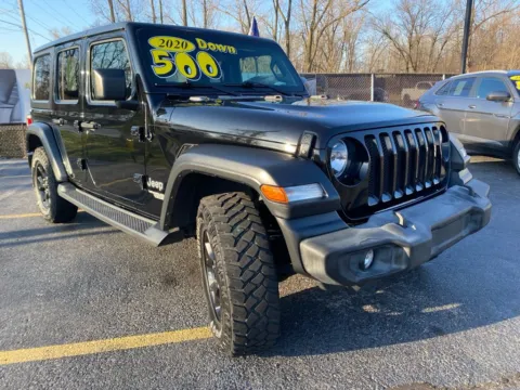 Black 2020 Jeep Wrangler Unlimited Sport S for sale in Schererville, IN