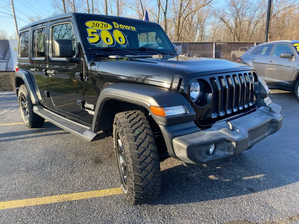 Black 2020 Jeep Wrangler Unlimited Sport S for sale in Schererville, IN