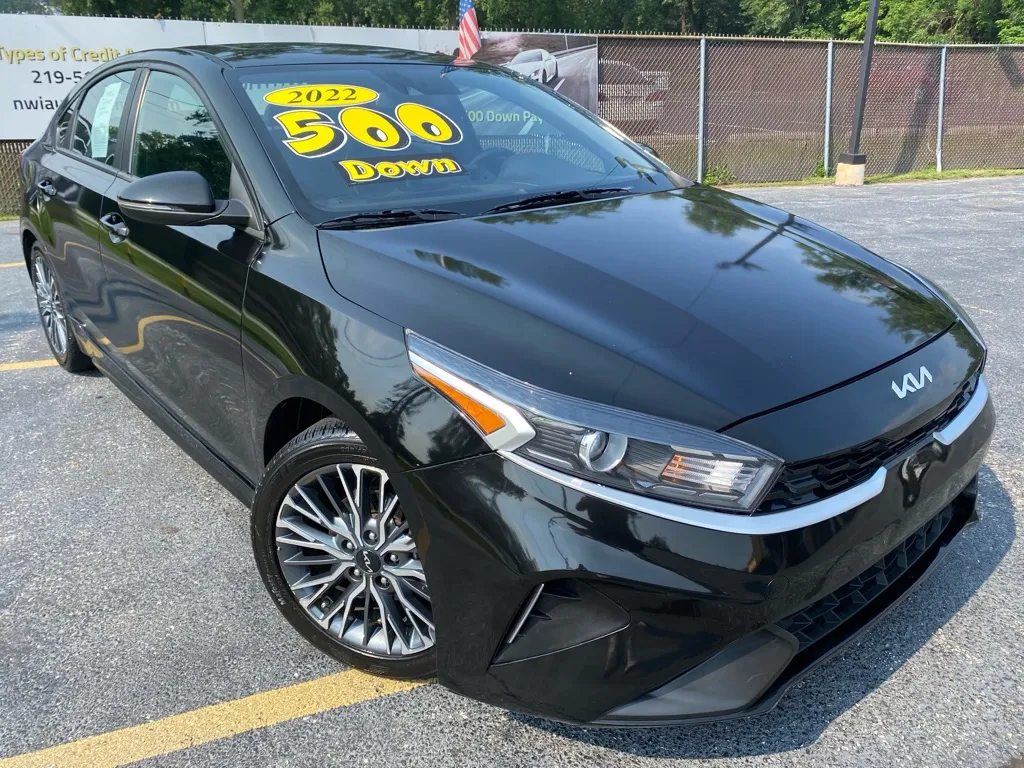Black 2022 KIA FORTE GT LINE for sale in Schererville, IN
