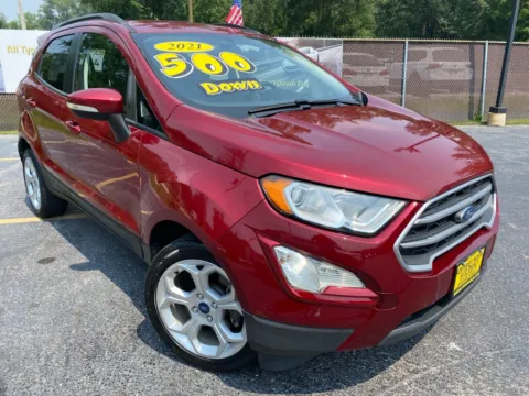 Red 2021 FORD ECOSPORT SE for sale in Schererville, IN
