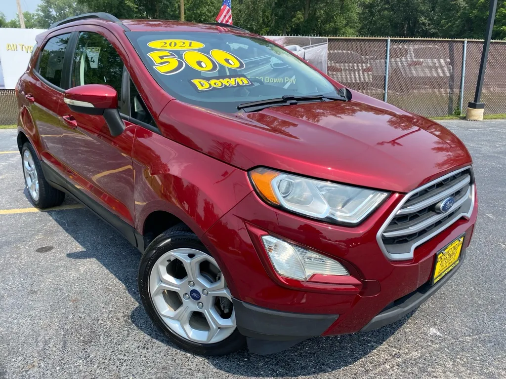 Red 2021 FORD ECOSPORT SE for sale in Schererville, IN