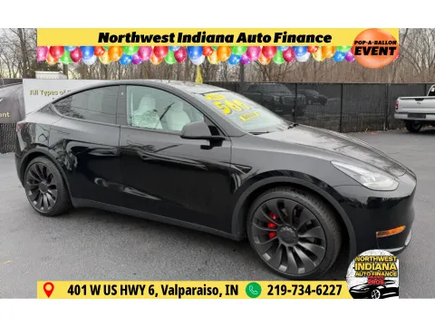 Black 2021 TESLA MODEL Y PERFORMANCE for sale in Schererville, IN