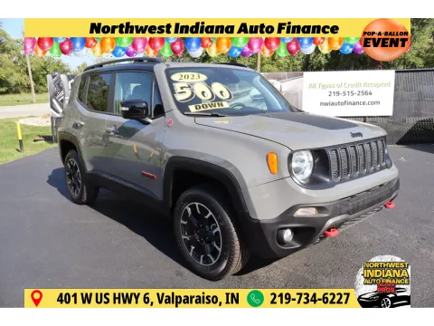 Gray 2023 JEEP RENEGADE TRAILHAWK for sale in Schererville, IN