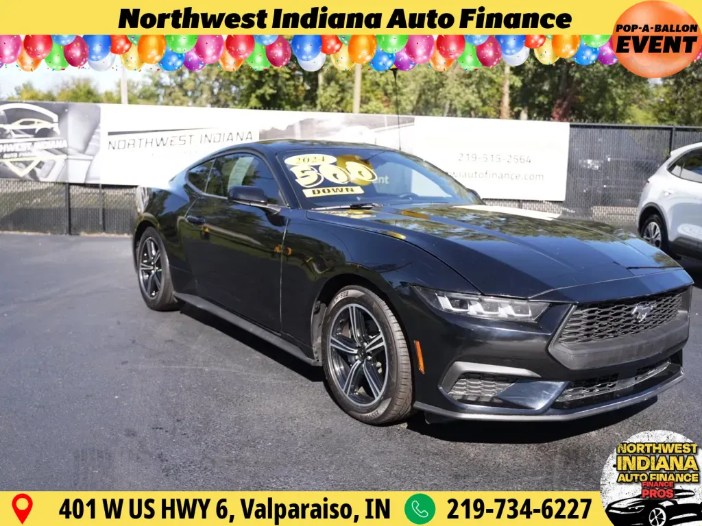 Black 2024 FORD MUSTANG for sale in Schererville, IN