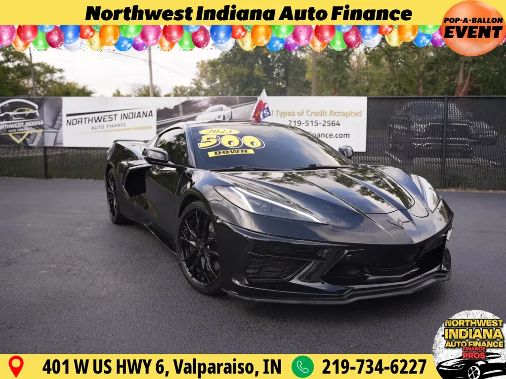 Black 2023 CHEVROLET CORVETTE STINGRAY 3LT for sale in Schererville, IN