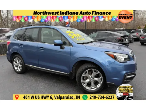 Blue 2018 SUBARU FORESTER 2.5I TOURING for sale in Schererville, IN