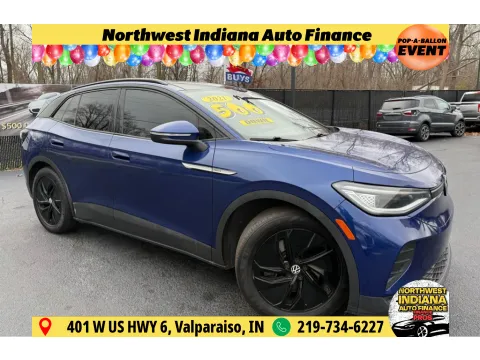 Blue 2021 VOLKSWAGEN ID.4 PRO S for sale in Schererville, IN
