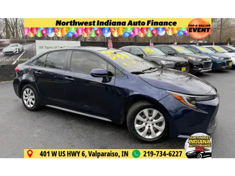 Blue 2021 TOYOTA COROLLA LE for sale in Schererville, IN