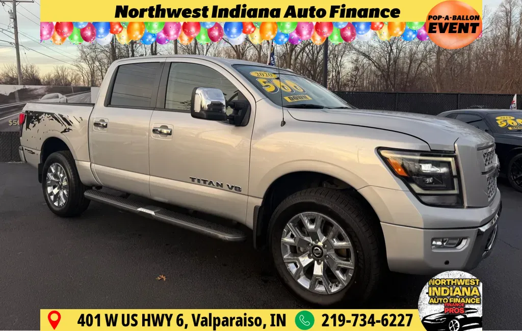 Silver 2020 NISSAN TITAN SL for sale in Schererville, IN