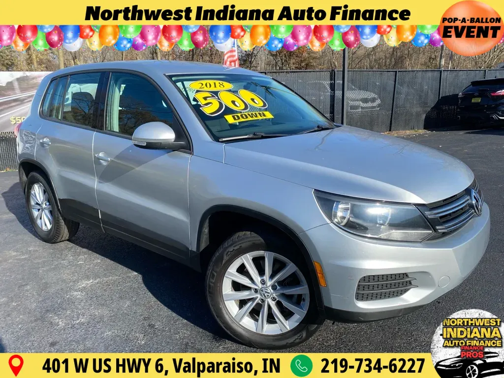 Silver 2018 VOLKSWAGEN TIGUAN LIMITED 2.0T for sale in Schererville, IN