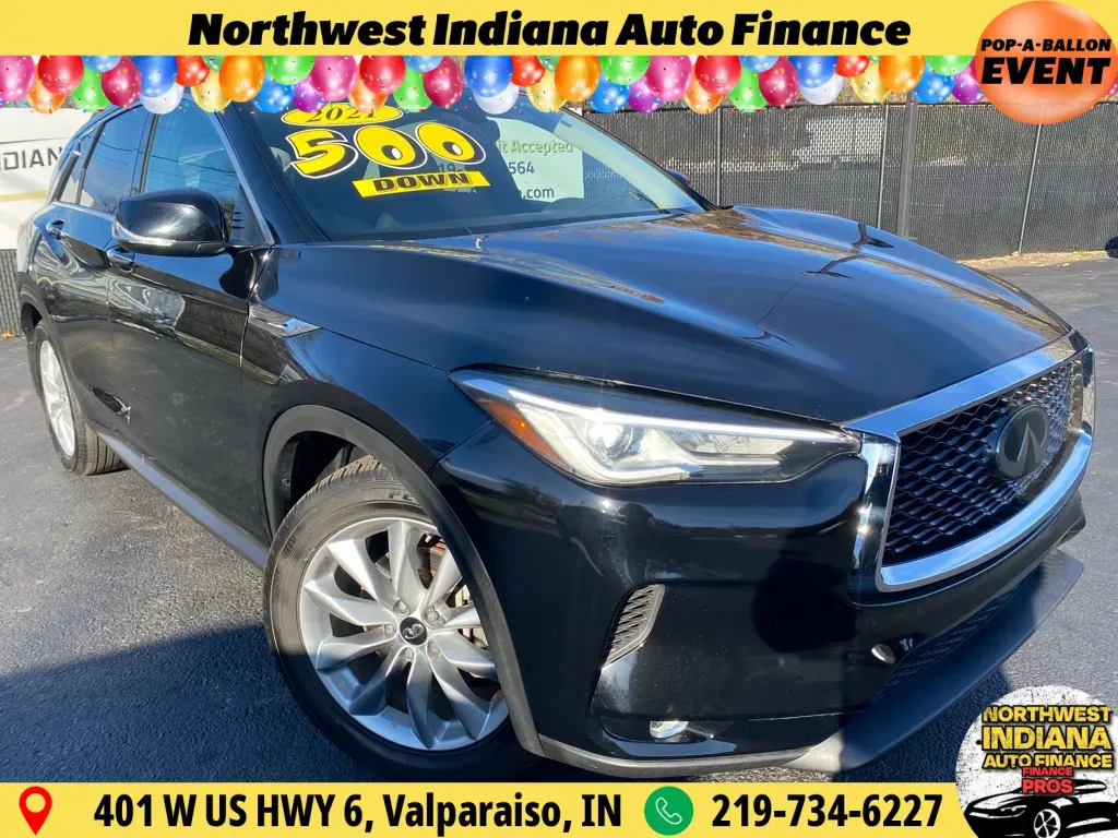 Black 2021 INFINITI QX50 LUXE for sale in Schererville, IN