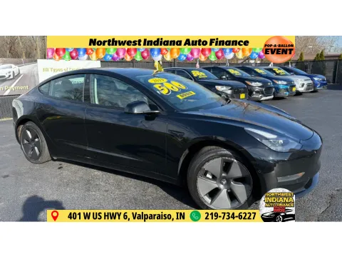 Black 2021 TESLA MODEL 3 Standard Range Plus for sale in Schererville, IN