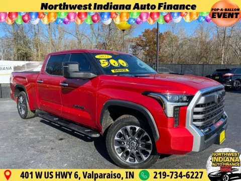 Red 2022 TOYOTA TUNDRA CREWMAX LIMITED for sale in Schererville, IN