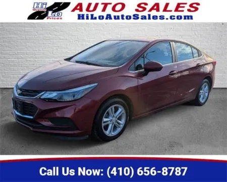 Red 2018 Chevrolet Cruze LT for sale in Cockeysville, MD