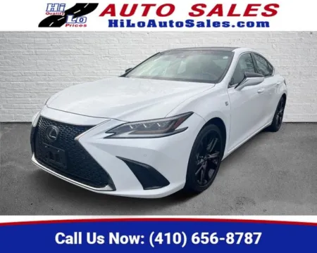 White 2019 Lexus ES 350 F Sport for sale in Cockeysville, MD