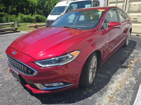 Red 2017 Ford Fusion Platinum for sale in Cockeysville, MD