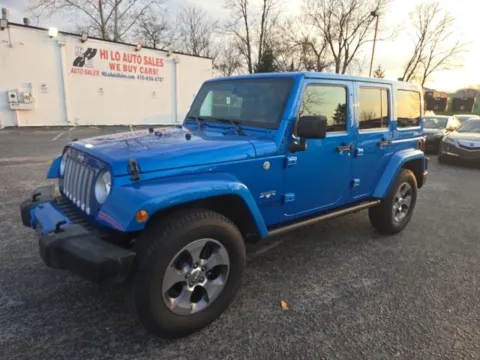 Blue 2016 Jeep Wrangler Unlimited Sahara for sale in Cockeysville, MD