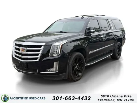 Black 2016 Cadillac Escalade ESV Luxury for sale in Cockeysville, MD