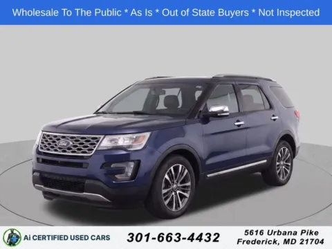 Blue 2016 Ford Explorer Platinum for sale in Cockeysville, MD