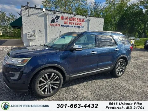 Blue 2016 Ford Explorer Platinum for sale in Cockeysville, MD