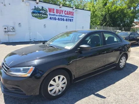 Black 2016 Volkswagen Jetta 1.4T S for sale in Cockeysville, MD