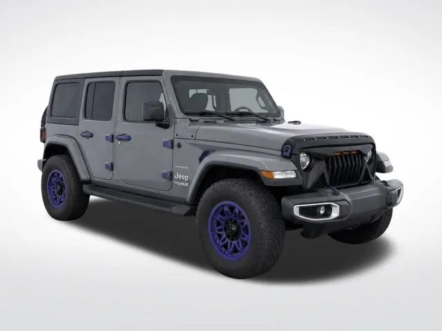 Gray 2022 Jeep Wrangler Unlimited Sahara for sale in Cockeysville, MD